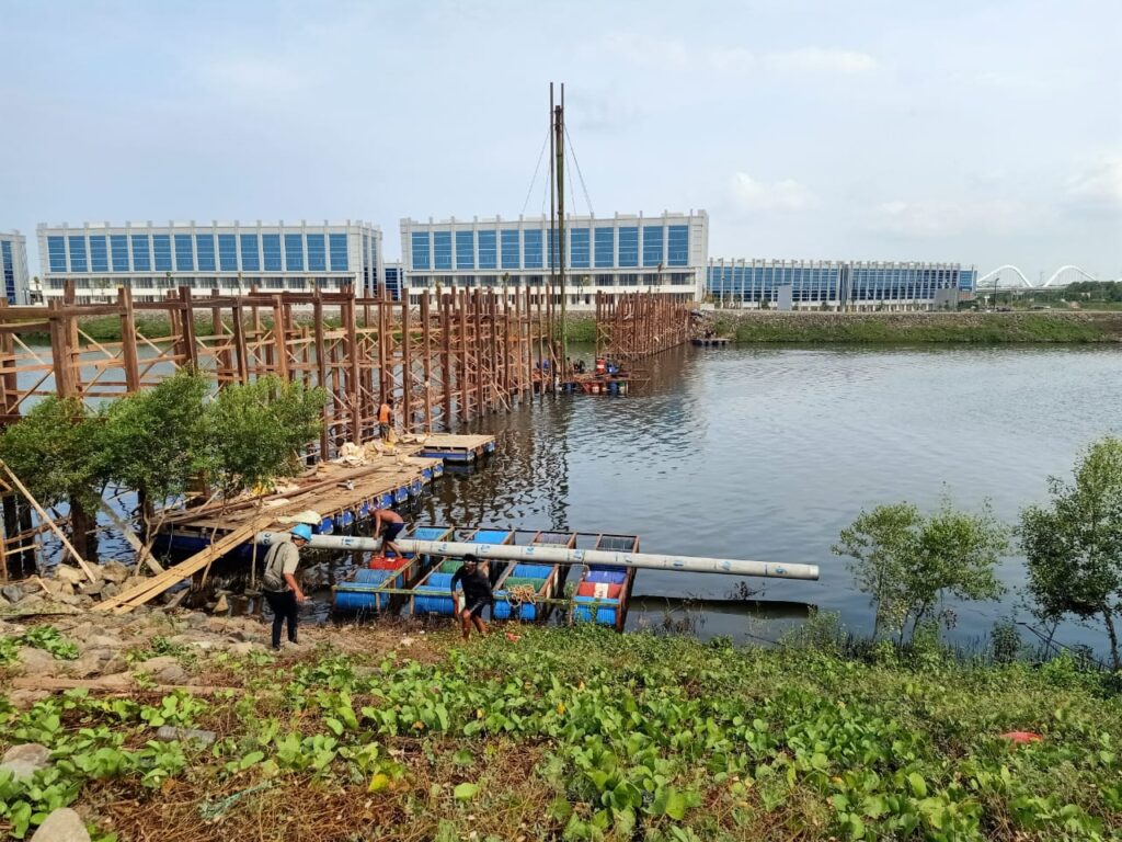Konstruksi pondasi tiang bore pile